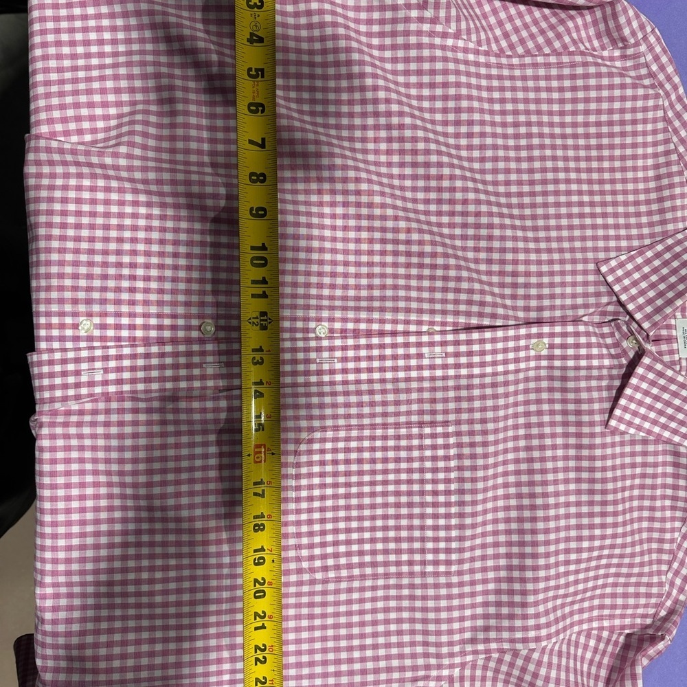 Brooks Brothers Pink Checkered Casual Button Down Shirt - Picture 3 of 6